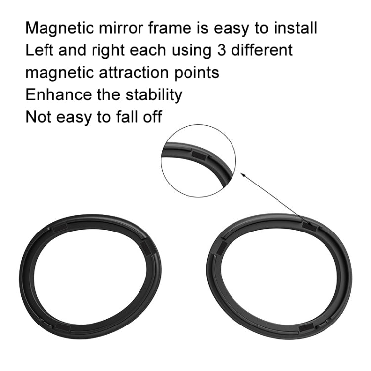 For Apple Vision Pro Magnetic Frame VR Glasses Smart Accessories, Style: 1.67 Refractive Index Frame+400 Degree Anti-blue Light Lens - VR Accessories by PMC TechLife | Online Shopping South Africa | PMC TechLife | Buy Now Pay Later Mobicred