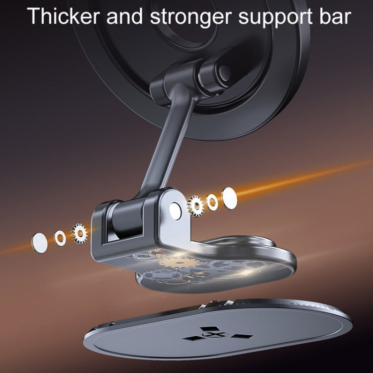 D50-1 Magnetic Folding Car Phone Holder Rotatable Dashboard Stick-On Navigation Stand - Car Holders by PMC TechLife | Online Shopping South Africa | PMC TechLife | Buy Now Pay Later Mobicred