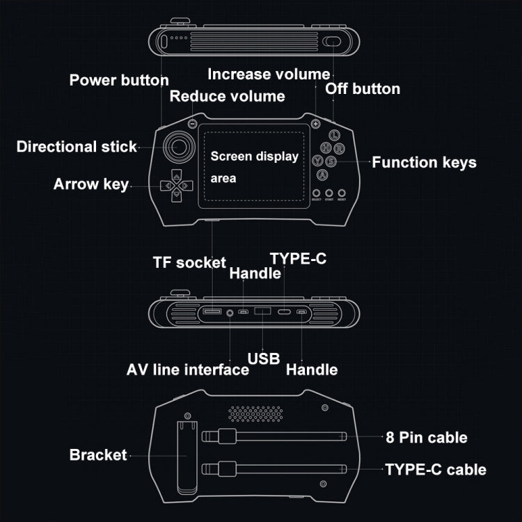 DY14 3.5-Inch Color Screen Retro Handheld Game Console With Power Bank Function, Model: White Double - Pocket Console by PMC Jewellery | Online Shopping South Africa | PMC Jewellery | Buy Now Pay Later Mobicred