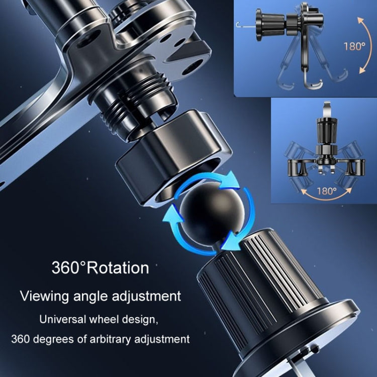 BUDK Triangle Gravity Sensor Car Phone Bracket Car Air Vent Navigation Holder, Model: Suction Cup Base Model - Car Holders by BUDK | Online Shopping South Africa | PMC TechLife | Buy Now Pay Later Mobicred