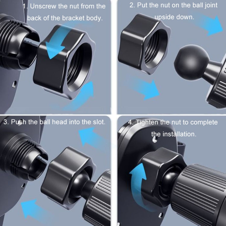 BUDK Triangle Gravity Sensor Car Phone Bracket Car Air Vent Navigation Holder, Model: Suction Cup Base Model - Car Holders by BUDK | Online Shopping South Africa | PMC TechLife | Buy Now Pay Later Mobicred