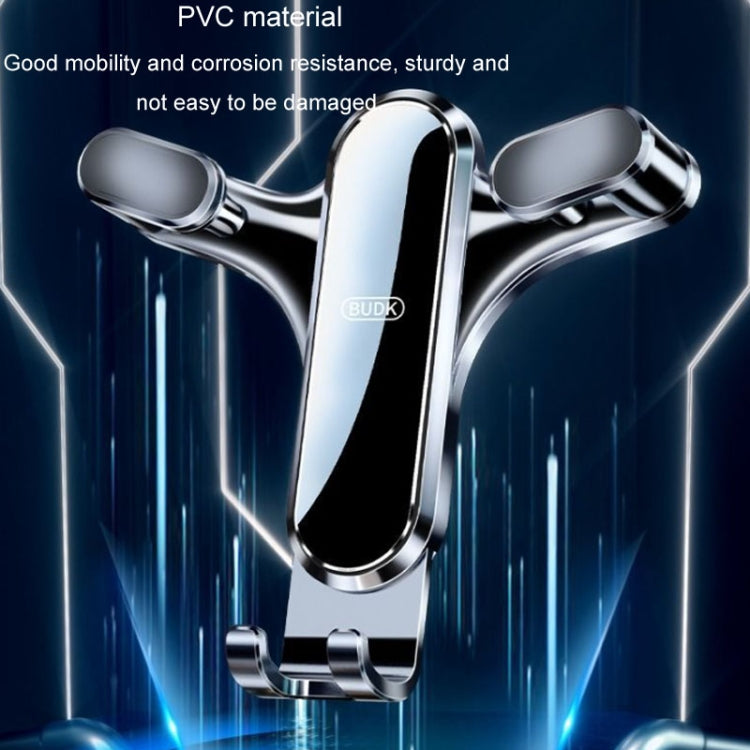 BUDK Triangle Gravity Sensor Car Phone Bracket Car Air Vent Navigation Holder, Model: Suction Cup Base Model - Car Holders by BUDK | Online Shopping South Africa | PMC TechLife | Buy Now Pay Later Mobicred