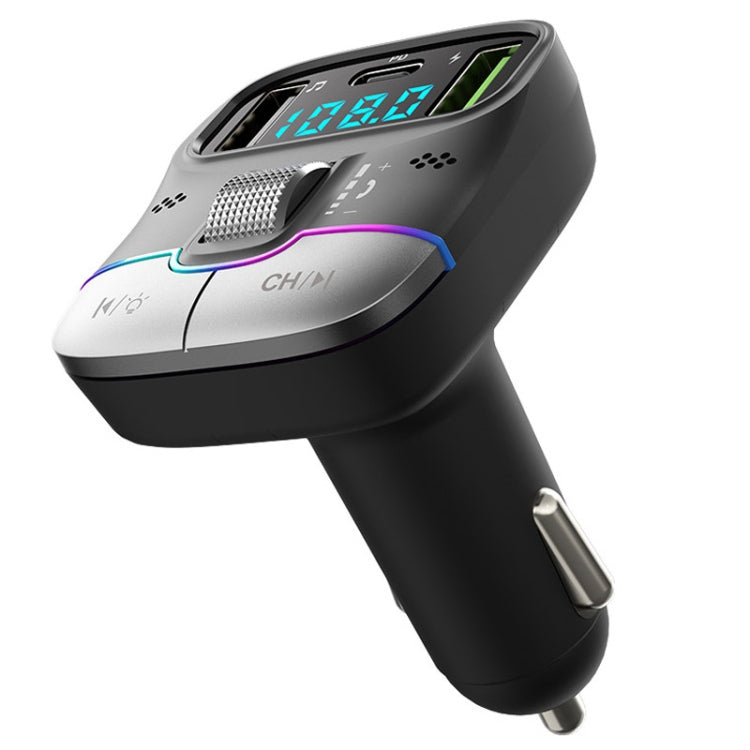 Car Bluetooth MP3 Player Fast Charging Charger(Black) - Car Charger by PMC TechLife | Online Shopping South Africa | PMC TechLife | Buy Now Pay Later Mobicred
