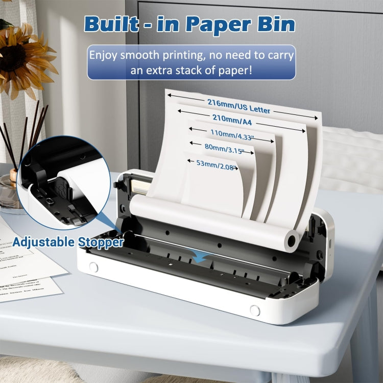 Phomemo M835  Wireless Bluetooth Thermal Printer Support Multi-Size Thermal Paper - free shipping - PMC TechLife - Order now!