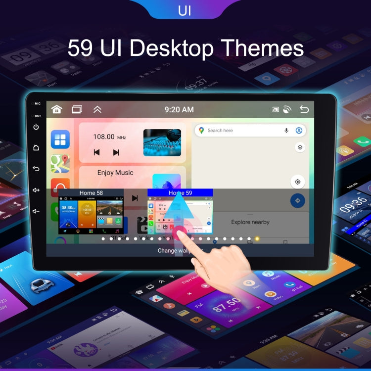 9 inch 6+128G Android Universal HD Large Screen Car Bluetooth Player Android GPS Navigation Integrated Machine(Standard) - Car MP3 & MP4 & MP5 by PMC TechLife | Online Shopping South Africa | PMC TechLife | Buy Now Pay Later Mobicred