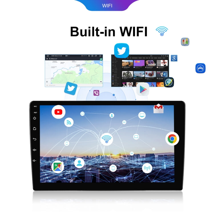 9 inch 6+128G Android Universal HD Large Screen Car Bluetooth Player Android GPS Navigation Integrated Machine(Standard) - Car MP3 & MP4 & MP5 by PMC TechLife | Online Shopping South Africa | PMC TechLife | Buy Now Pay Later Mobicred