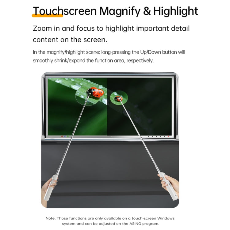 ASING A31 Multi-Functional Presentation Remote With Telescopic Teaching Rod Designed For Touch Screen -  by ASING | Online Shopping South Africa | PMC Jewellery | Buy Now Pay Later Mobicred