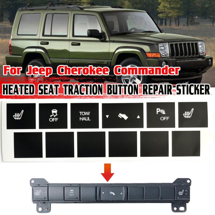 For Jeep Cherokee/Commander Car Seat Heating Switch Sticker - Decorative Sticker by PMC Jewellery | Online Shopping South Africa | PMC Jewellery | Buy Now Pay Later Mobicred