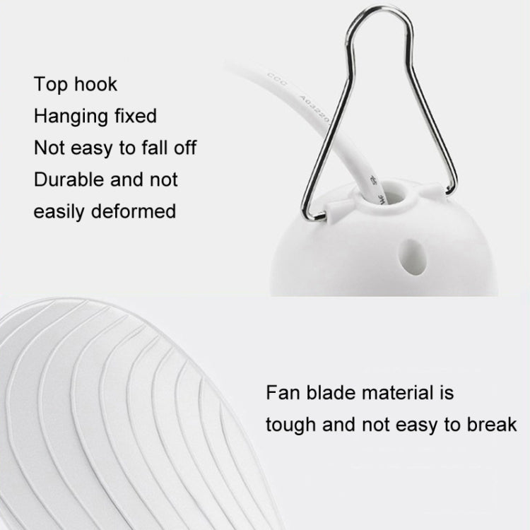 USB Home Dormitory Mute High Wind Power Mini Fan Six Blade Small Ceiling Fan, Style: Fan+Remote Control Speed Control Cord - Electric Fans by PMC Jewellery | Online Shopping South Africa | PMC Jewellery | Buy Now Pay Later Mobicred