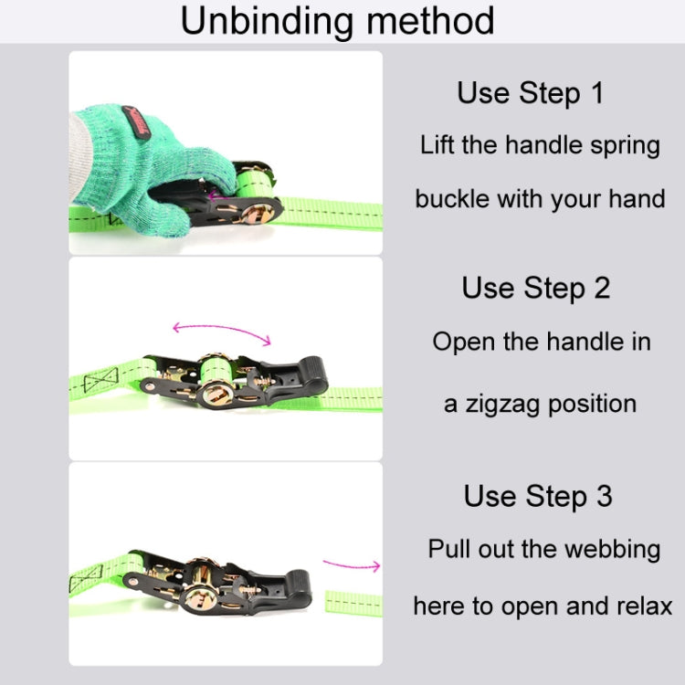 Motorcycle Ratchet Tensioner Cargo Bundling And Luggage Fixing Straps, Specification: Black 1m - Towing Bars by PMC TechLife | Online Shopping South Africa | PMC TechLife | Buy Now Pay Later Mobicred