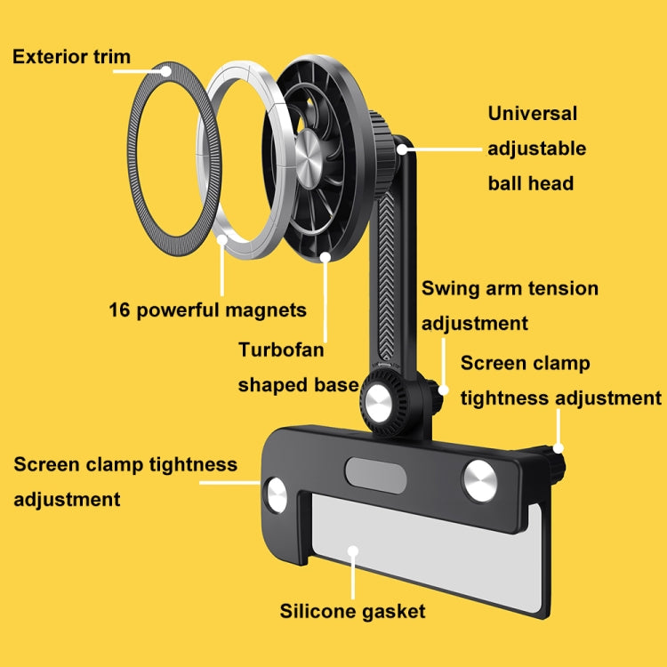 For Tesla Model 3/Y MagSafe Magnetic Mobile Phone Navigation Screen Holder(TS-MA1) - Car Holders by PMC Jewellery | Online Shopping South Africa | PMC Jewellery | Buy Now Pay Later Mobicred