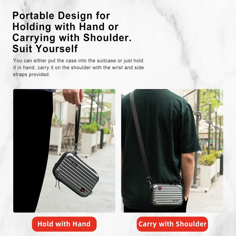 For Insta360 X5 / X4 aMagisn Storage Bag Hard Shell Protective Case(Gray) - free shipping - PMC TechLife - Order now!