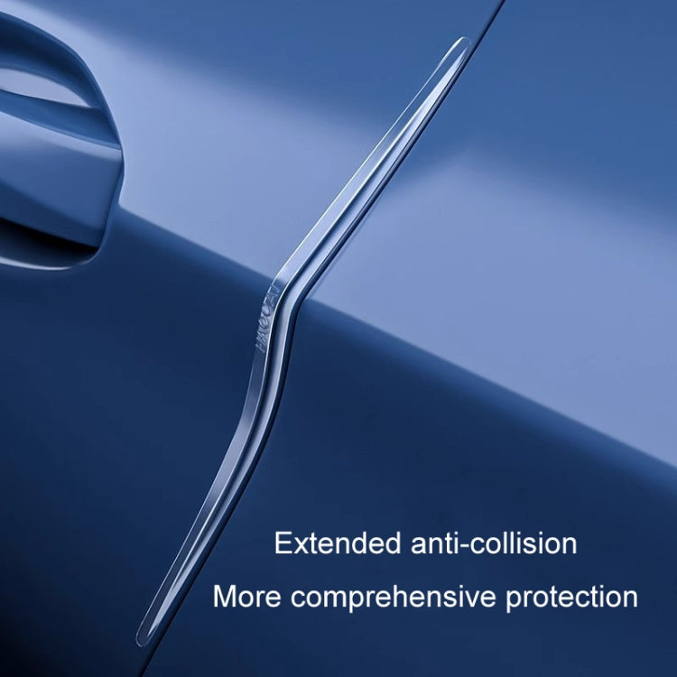 HAOCAI 40cm Car Door Anti-collision Strip Door Edge Bumper Protector, Color: 8pcs Transparent - Anti Collision Sticker by HAOCAI | Online Shopping South Africa | PMC Jewellery | Buy Now Pay Later Mobicred