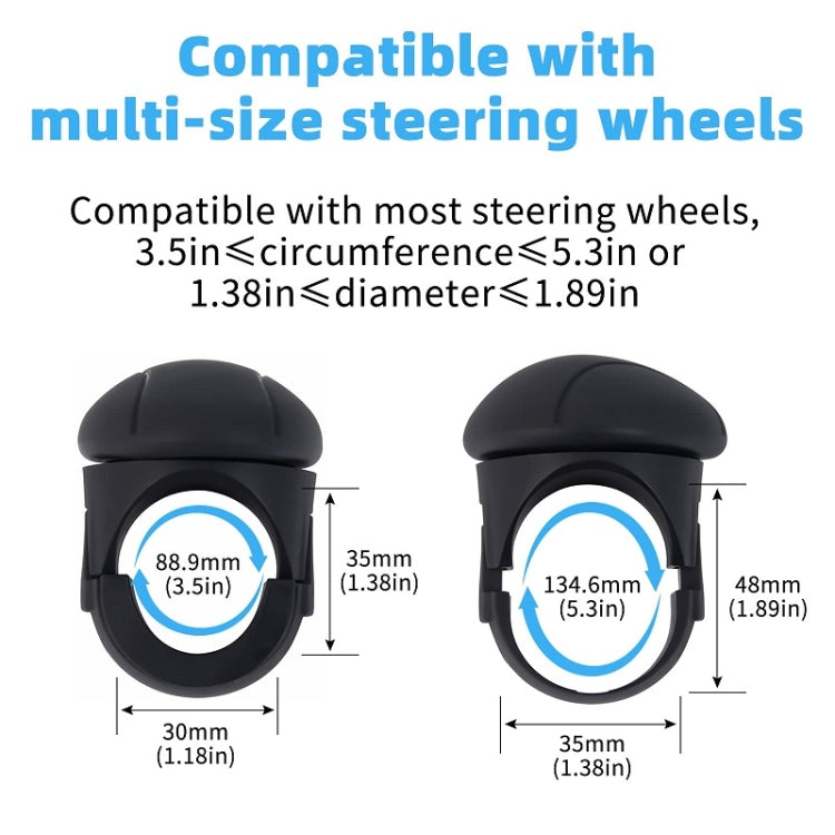 Automobile Multifunctional Bearing Steering Wheel Power Ball(Oval Black) - Steering Wheel Accessories by PMC TechLife | Online Shopping South Africa | PMC TechLife | Buy Now Pay Later Mobicred