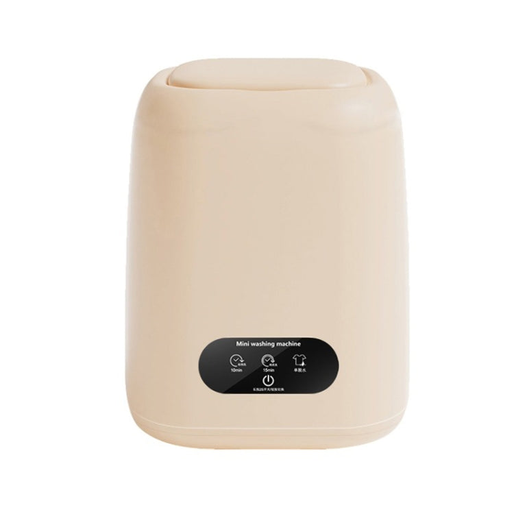 Small Household Portable Underwear Washing Machine, Size: EU Plug(Milk Yellow) - free shipping - PMC TechLife - Order now!