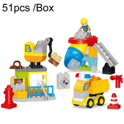 51pcs /Box Children Large Particle Assembly Building Blocks Boys City Engineering Construction Puzzle DIY Toys - Building Blocks by PMC Jewellery | Online Shopping South Africa | PMC Jewellery | Buy Now Pay Later Mobicred