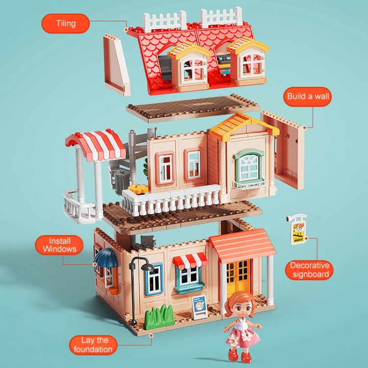 690pcs /Box Children Household Large Pellet Building Blocks Villa Castle Assembly Toys - Pretend Play Toys by PMC Jewellery | Online Shopping South Africa | PMC Jewellery | Buy Now Pay Later Mobicred