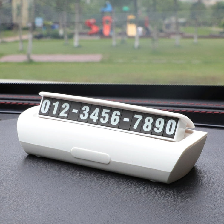 Hidden Luminous Temporary Parking Sign With Car Number, Color: Pure White - Parking Card by PMC TechLife | Online Shopping South Africa | PMC TechLife | Buy Now Pay Later Mobicred