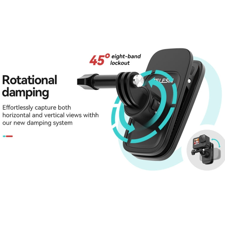 TELESIN Quick Release Universal Backpack Clip Magnetic Backpack Mounting Bracket - Backpack Clip by TELESIN | Online Shopping South Africa | PMC TechLife