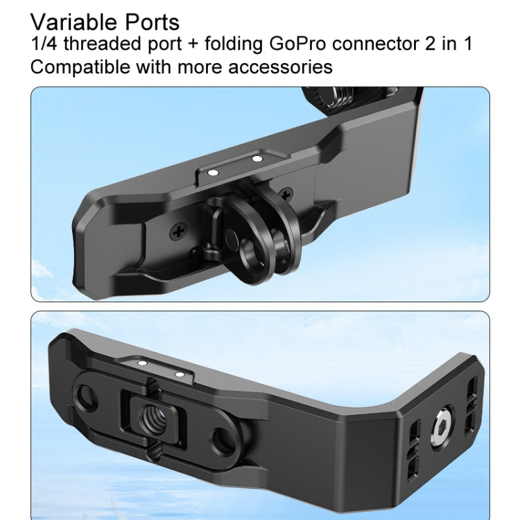 For Insta360 X4 / X3 Hepail Horizontal And Vertical Shooting Quick Release Metal Magnetic Bracket - Mount & Holder by Hepail | Online Shopping South Africa | PMC TechLife | Buy Now Pay Later Mobicred