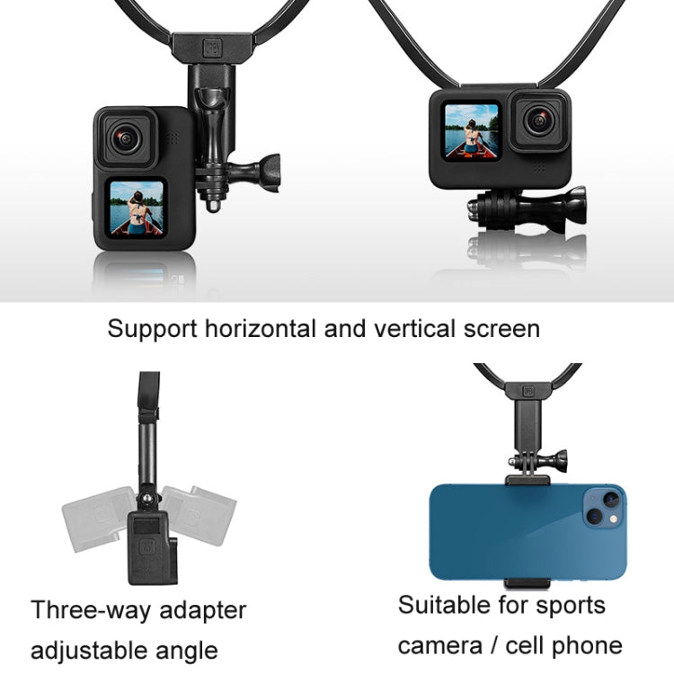 TELESIN Sports Camera Neck Mount First View Vlog Collar Cell Phone Holder(Bracket) - Holder by TELESIN | Online Shopping South Africa | PMC Jewellery
