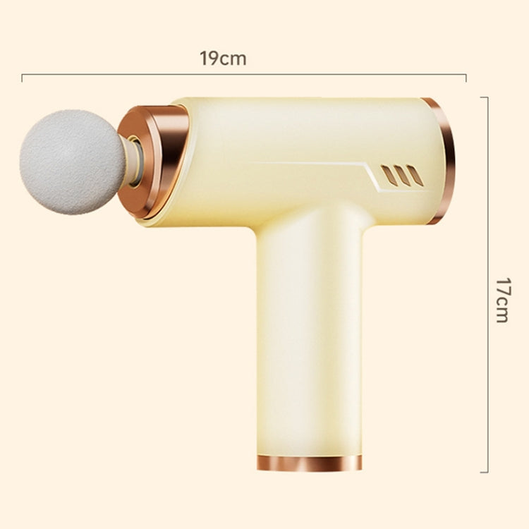 LCD Variable Frequency Silent Fascia Gun High Frequency Vibration Muscle Relaxation Massager(Khaki) - free shipping - PMC TechLife - Order now!