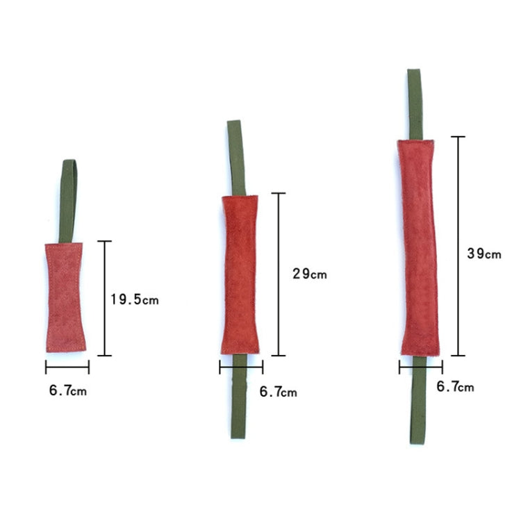 6.7 x 40cm Cowhide Training Dog Bite Stick Pet Toning Toys(Brick Red) - Training Aids by PMC Jewellery | Online Shopping South Africa | PMC Jewellery | Buy Now Pay Later Mobicred