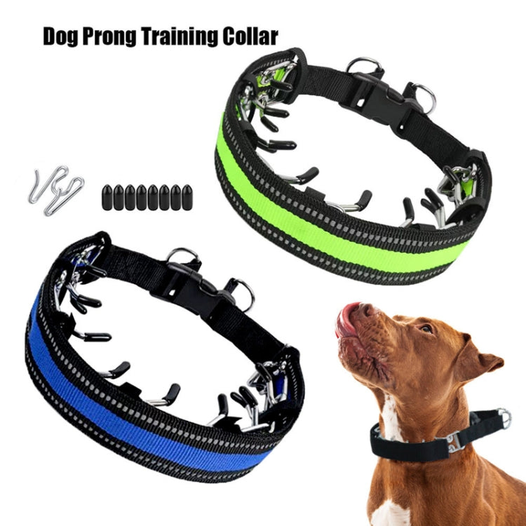 Pet Training Stimulating Chain Collar Anti-Burst Punch Dog Corral, Size: XL(Grass Green) - Collars by PMC TechLife | Online Shopping South Africa | PMC TechLife | Buy Now Pay Later Mobicred