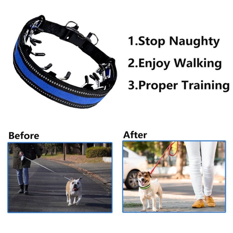 Pet Training Stimulating Chain Collar Anti-Burst Punch Dog Corral, Size: XL(Grass Green) - Collars by PMC TechLife | Online Shopping South Africa | PMC TechLife | Buy Now Pay Later Mobicred