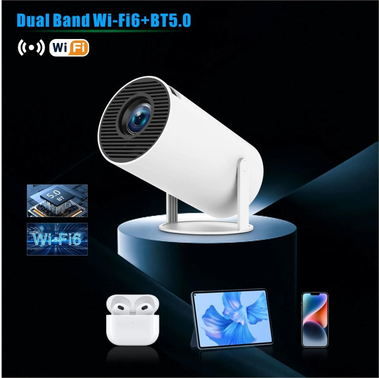 HY300 PRO Smart Projector Android 11.0 System 120 Lumen Portable Projector(UK Plug) - Mini Projector by PMC TechLife | Online Shopping South Africa | PMC TechLife | Buy Now Pay Later Mobicred