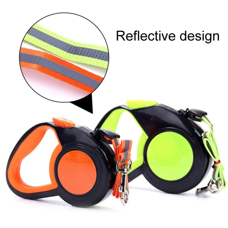 8m Pet Automatic Retractable Towing Leash Night Reflective Dog Walking Tractor(Orange) - Leashes & Chest Strap by PMC TechLife | Online Shopping South Africa | PMC TechLife | Buy Now Pay Later Mobicred