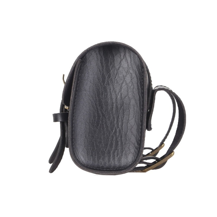 B-SOUL Bicycle Electric Scooter Riding Retro Front Head Bag(Black) - Bicycle Bags by B-SOUL | Online Shopping South Africa | PMC TechLife | Buy Now Pay Later Mobicred