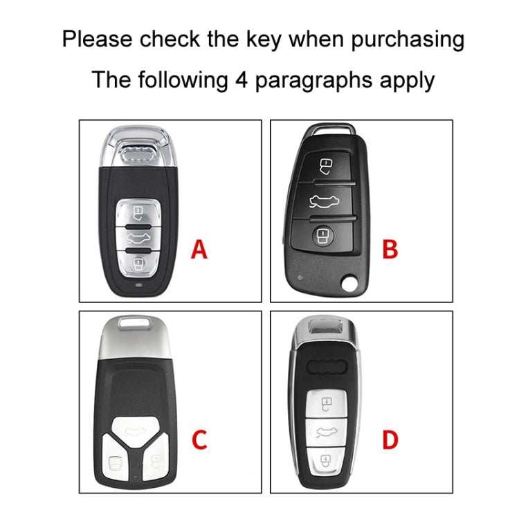 For Audi C Car Folding Key Cover Multifunctional Keychain Anti-lost Number Plate - Car Key Cases by PMC TechLife | Online Shopping South Africa | PMC TechLife | Buy Now Pay Later Mobicred