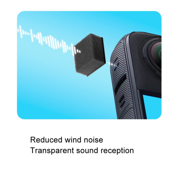 For Insta360 X4 / X3 6pcs /Pack Noise Canceling Windproof Cotton Camera Accessories - Others by PMC TechLife | Online Shopping South Africa | PMC TechLife | Buy Now Pay Later Mobicred