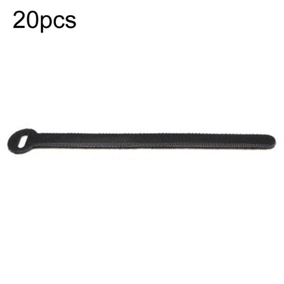 20pcs Data Cable Storage And Management Strap T-Shape Nylon Binding Tie, Model: Black 10 x 100mm - Cable Organizer by PMC Jewellery | Online Shopping South Africa | PMC Jewellery | Buy Now Pay Later Mobicred