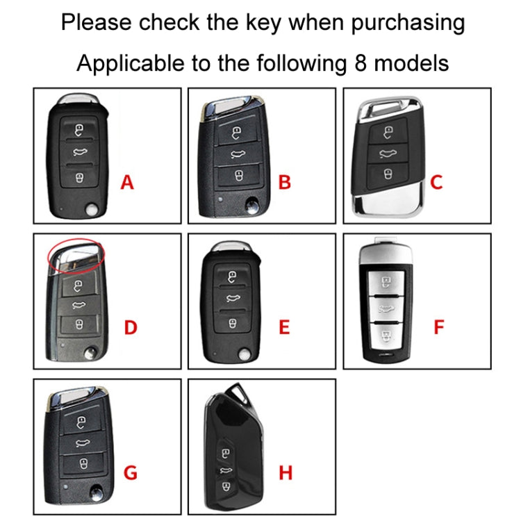 For Volkswagen Key Cover Multifunctional Keychain Anti-lost Number Plate, Style: D - Car Key Cases by PMC TechLife | Online Shopping South Africa | PMC TechLife | Buy Now Pay Later Mobicred