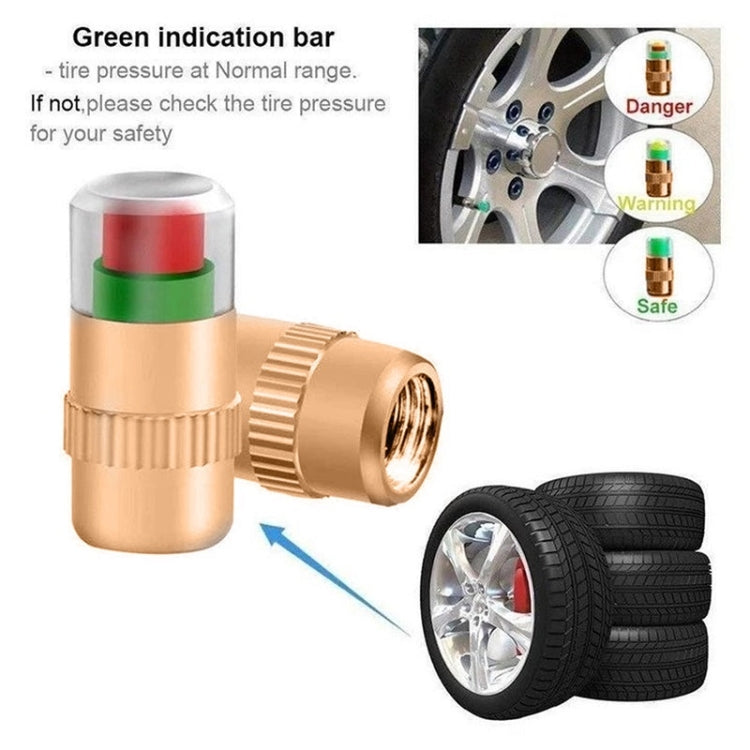 2.4BAR Vehicle Tire Pressure Monitoring Warning Cap, 规格: Brass Core - Tire Valve Caps by PMC Jewellery | Online Shopping South Africa | PMC Jewellery | Buy Now Pay Later Mobicred