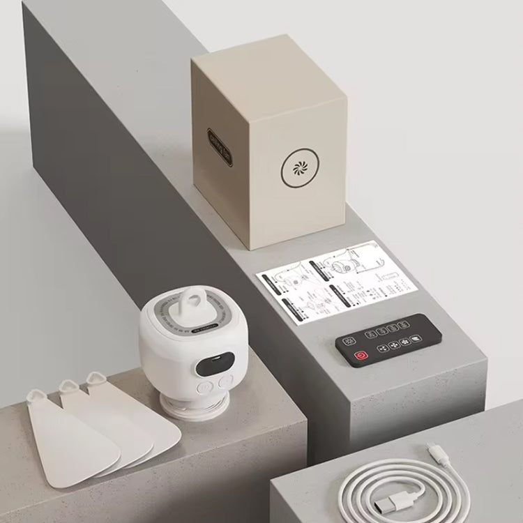 Mini Ceiling Fan Portable Camping Fan With Light &  Remote Built In 8000mAh Battery(White) - Electric Fans by PMC TechLife | Online Shopping South Africa | PMC TechLife | Buy Now Pay Later Mobicred