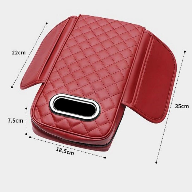 Car Armrest Box Booster Pad Widened Interior Tissue Box, Color: Mocha Brown - Stowing Tidying by PMC TechLife | Online Shopping South Africa | PMC TechLife | Buy Now Pay Later Mobicred