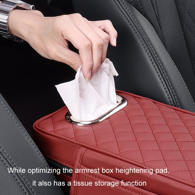Car Armrest Box Booster Pad Widened Interior Tissue Box, Color: Beige - Stowing Tidying by PMC TechLife | Online Shopping South Africa | PMC TechLife | Buy Now Pay Later Mobicred