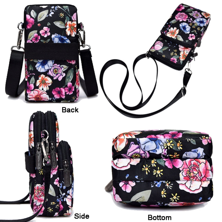 Printed Crossbody Mobile Phone Bag Mini Wallet With Arm Band, Style: Scenery - Single-shoulder Bags by PMC TechLife | Online Shopping South Africa | PMC TechLife | Buy Now Pay Later Mobicred