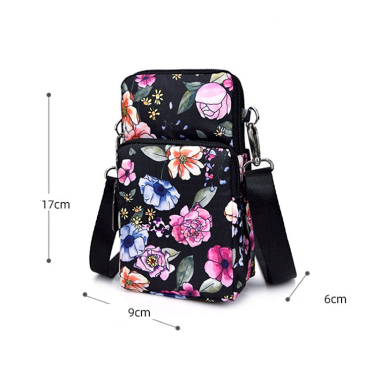 Printed Crossbody Mobile Phone Bag Mini Wallet With Arm Band, Style: Scenery - Single-shoulder Bags by PMC TechLife | Online Shopping South Africa | PMC TechLife | Buy Now Pay Later Mobicred