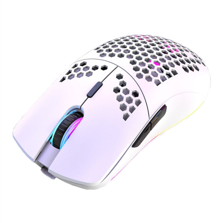 XUNSVFOX XYH80 Hollow Hole Rechargeable Wireless Gaming Mouse RGB Light Computer Office Mouse(White) - Wireless Mice by XUNSVFOX | Online Shopping South Africa | PMC Jewellery | Buy Now Pay Later Mobicred