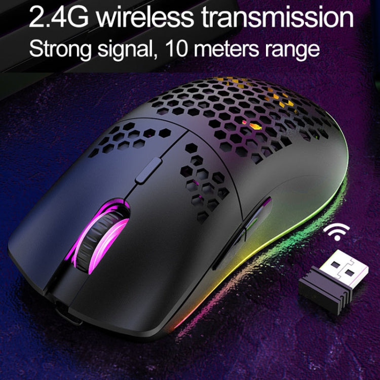 XUNSVFOX XYH80 Hollow Hole Rechargeable Wireless Gaming Mouse RGB Light Computer Office Mouse(Blue) - Wireless Mice by XUNSVFOX | Online Shopping South Africa | PMC Jewellery | Buy Now Pay Later Mobicred