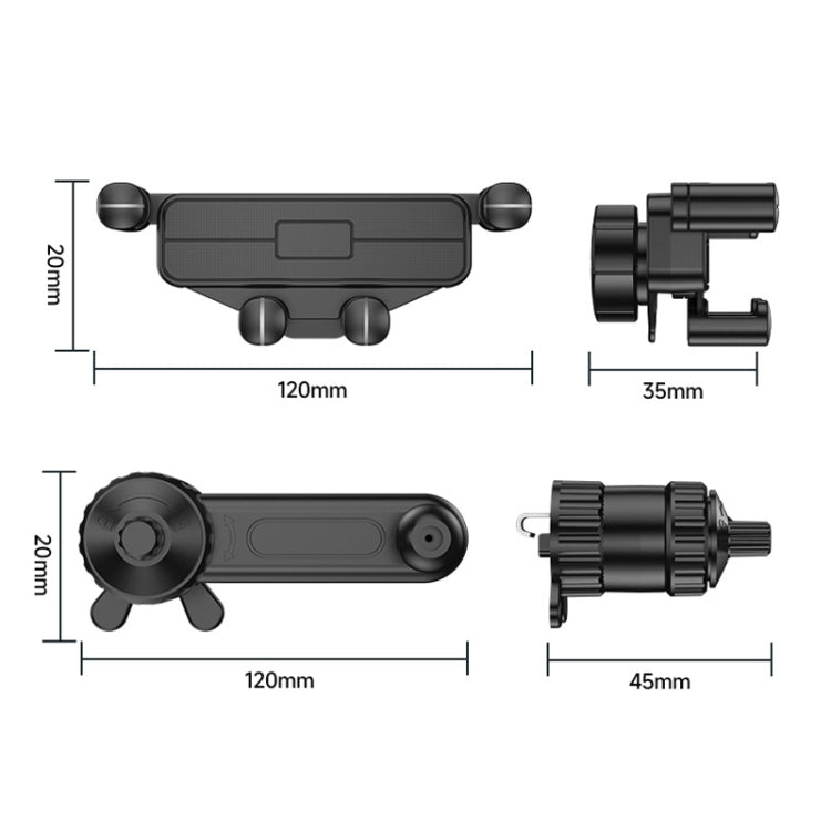 Car Mobile Phone Holder Navigation Air Outlet Support Fixed Bracket(Metal Hook) - Universal Car Holders by PMC Jewellery | Online Shopping South Africa | PMC Jewellery | Buy Now Pay Later Mobicred