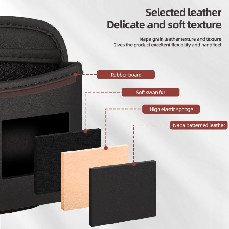 Adhesive Multifunctional Storage Bag for Car Center Console(Brown) - Stowing Tidying by PMC TechLife | Online Shopping South Africa | PMC TechLife | Buy Now Pay Later Mobicred