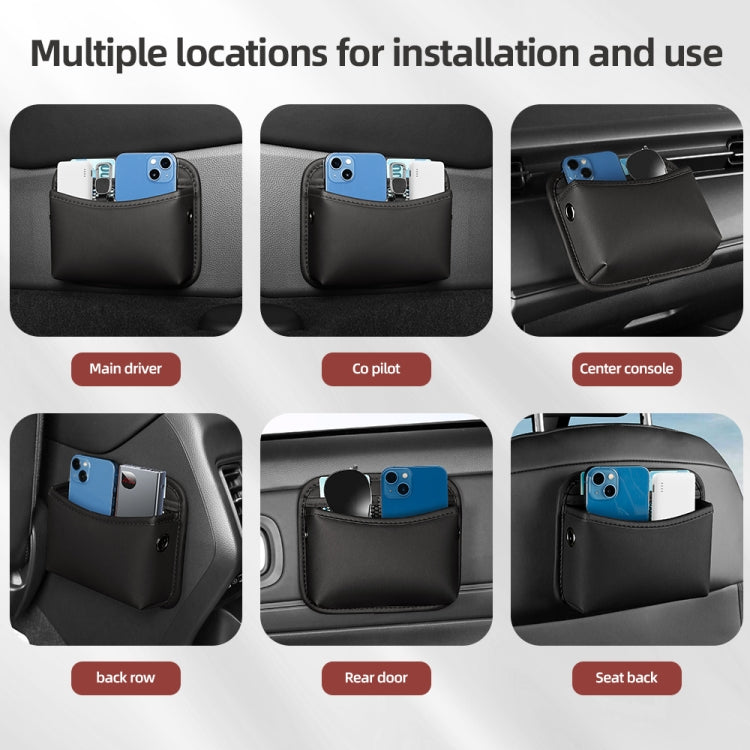 Adhesive Multifunctional Storage Bag for Car Center Console(Red) - Stowing Tidying by PMC TechLife | Online Shopping South Africa | PMC TechLife | Buy Now Pay Later Mobicred
