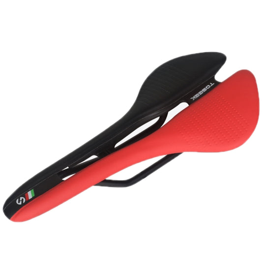 TOSEEK Mountain Bike Saddle Road Bicycle Seat Accessories, Color: Black Red - Bicycle Saddle by TOSEEK | Online Shopping South Africa | PMC Jewellery | Buy Now Pay Later Mobicred