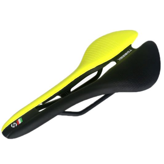 TOSEEK Mountain Bike Saddle Road Bicycle Seat Accessories, Color: Black Yellow - Bicycle Saddle by TOSEEK | Online Shopping South Africa | PMC Jewellery | Buy Now Pay Later Mobicred