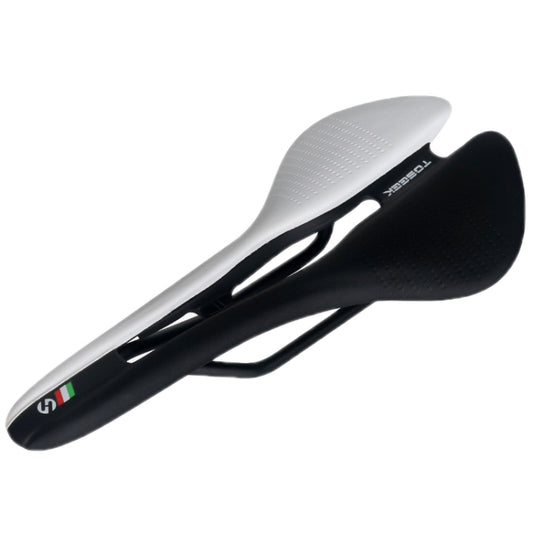 TOSEEK Mountain Bike Saddle Road Bicycle Seat Accessories, Color: Black White - Bicycle Saddle by TOSEEK | Online Shopping South Africa | PMC Jewellery | Buy Now Pay Later Mobicred